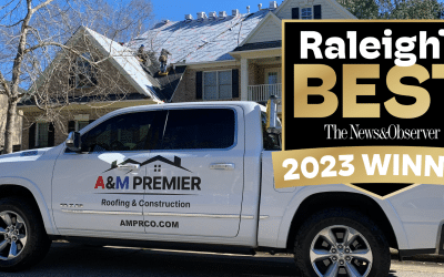 A&M Premier Roofing and Construction Wins Raleigh’s Best and Ranks as Top Roofing Company in the Region.