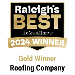 Raleigh's Best from The News & Observer<br />
2024 winner</p>
<p>Gold Winner<br />
Roofing Company